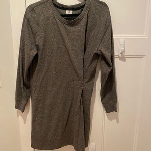 CAbi grey sweatshirt dress size small